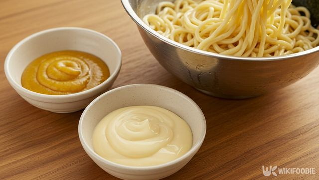 겨자 간장소스, 마요 간장소스 자료 사진. / 위키푸디