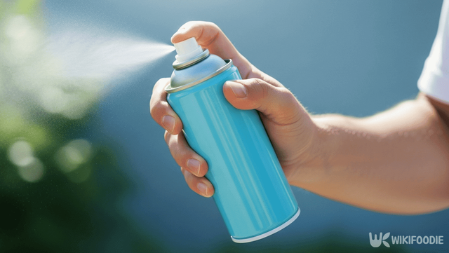 쿨 스프레이를 뿌리는 사진. / 위키푸디