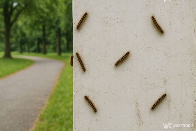 미국흰불나방 유충 / 위키푸디