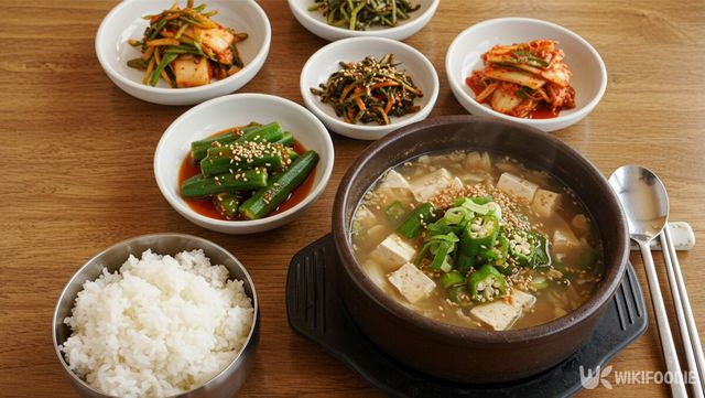 오크라로 만든 밥상 자료 사진. / 위키푸디