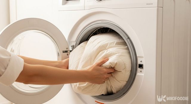 이불 세탁 사진. / 위키푸디