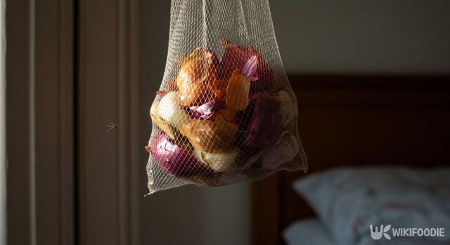 양파와 마늘 껍질로 만드는 모기 퇴치제. / 위키푸디