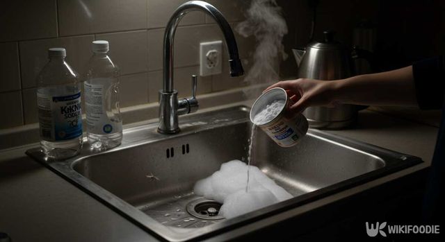 싱크대 청소로 모기를 막는 방법. / 위키푸디