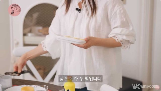 강수지 삶은 달걀. / 유튜브 '강수지tv 살며사랑하며배우며'