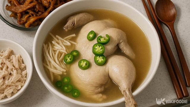 조리된 삼계탕 사진 / 위키푸디