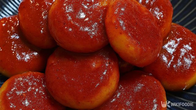 고추장 소스 감자떡 자료 사진. / 위키푸디