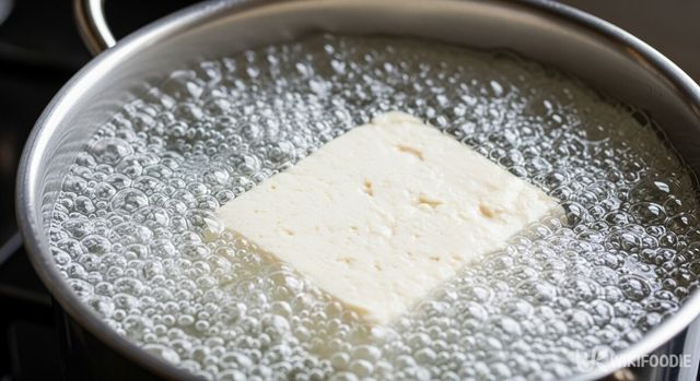 두부 한 모를 삶는 사진. / 위키푸디