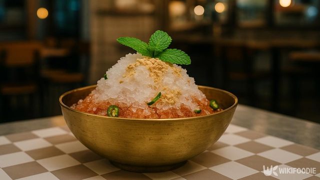 김치빙수국수 자료 사진. / 위키푸디