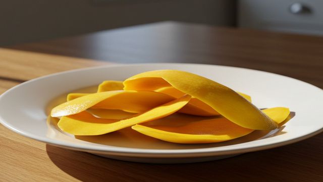 망고 껍질 자료 사진. / 위키푸디