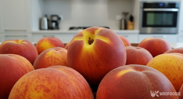 복숭아 자료사진. 해당 이미지는 기사 이해를 돕기 위해 AI로 재연하였습니다. / 위키푸디