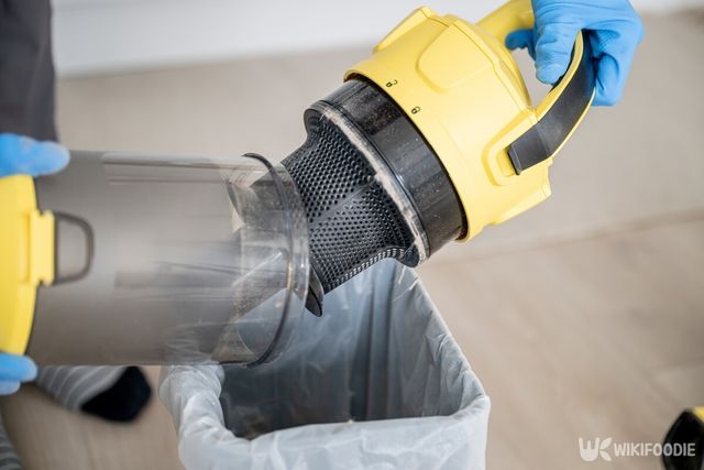 청소기 필터 청소. / Anastasiia Akh-shutterstock.com