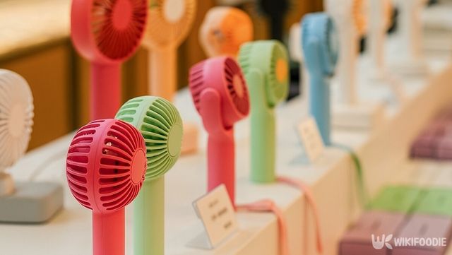 휴대용 선풍기. 해당 이미지는 기사 이해를 돕기 위해 AI로 재연하였습니다. / 위키푸디