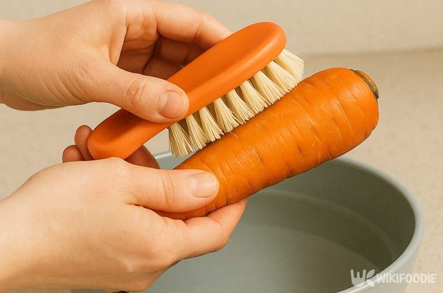 솔로 당근을 닦는 모습 / 위키푸디