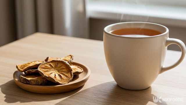 야콘으로 만든 차 자료 사진. / 위키푸디