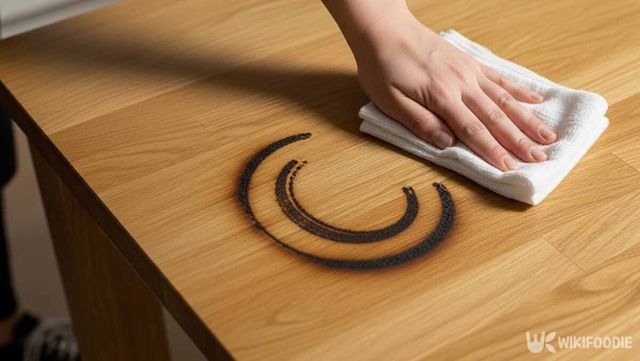 원목 가구에 난 탄 자국 사진./위키푸디