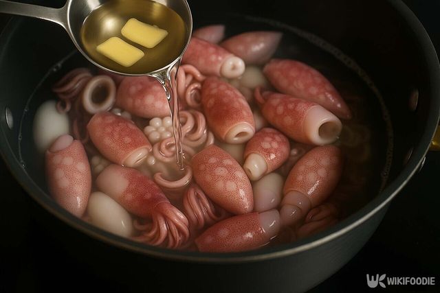 생강을 넣는 모습 / 위키푸디