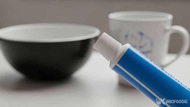 치약과 도자기 컵 사진. / 위키푸디