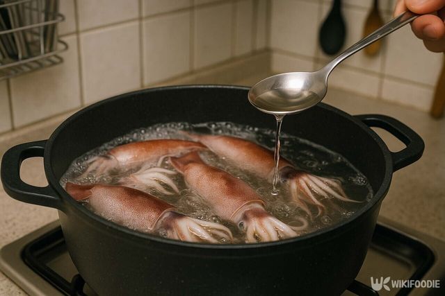 식초를 넣는 모습 / 위키푸디