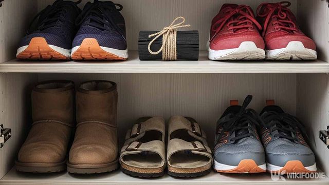 신발장에 숯을 넣어둔 사진. / 위키푸디