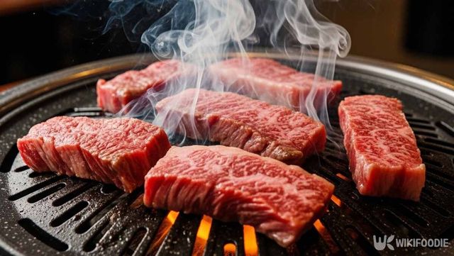 소고기를 굽는 사진. / 위키푸디