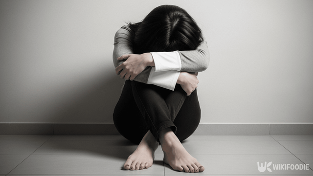 고개를 숙인 사진. / 위키푸디