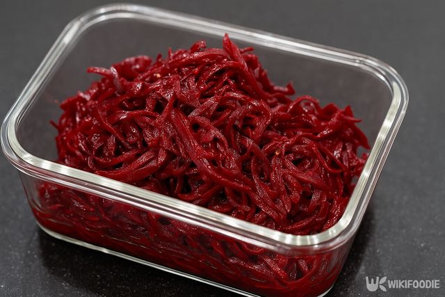 밀폐용기에 담은 비트 라페 모습. / 위키푸디