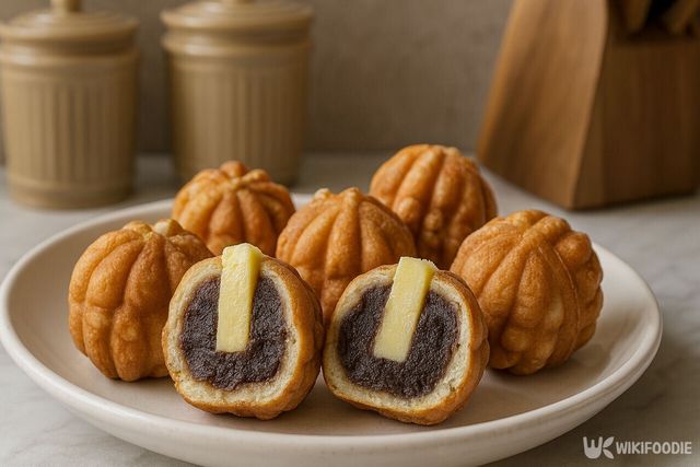 앙버터를 넣은 호두과자 사진. / 위키푸디