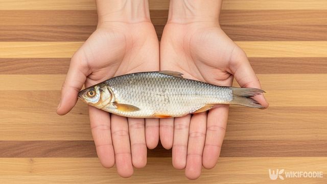 생선을 손에 올린 사진. / 위키푸디