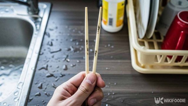 상한 나무젓가락 사진. / 위키푸디