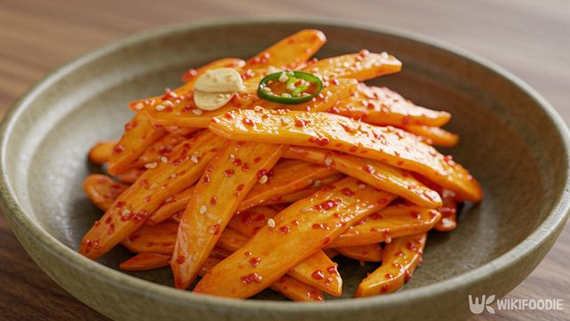 참외 껍질 무침 자료 사진. / 위키푸디