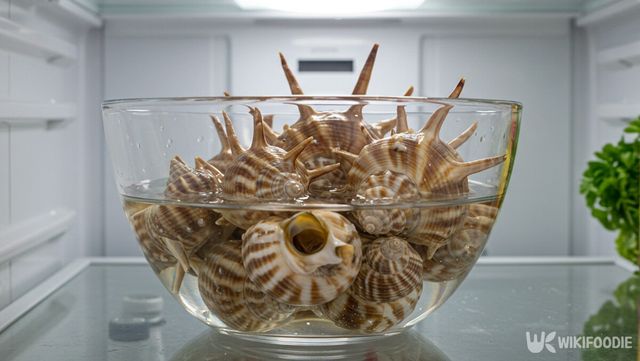 뿔소라를 냉장고에 보관하는 자료 사진. / 위키푸디