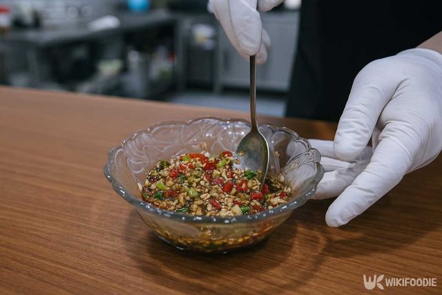 애호박 찜 양념장 자료사진. / 위키푸디