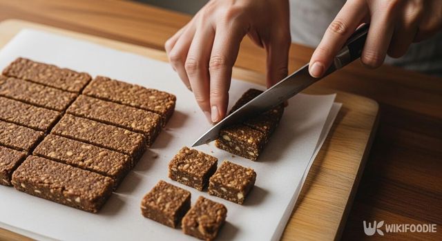 프로틴 바를 자르는 사진. / 위키푸디
