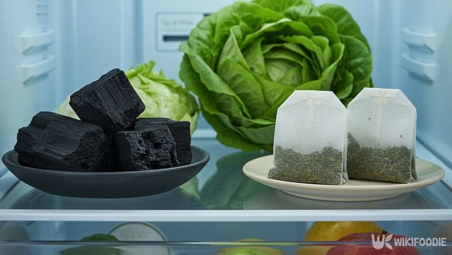 숯, 녹차 티백 자료 사진. / 위키푸디