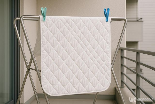 매트리스 커버를 건조하는 모습 / 위키푸디