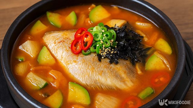 물가자미 찌개 자료 사진. / 위키푸디