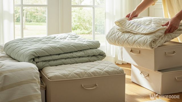 여름 침구 정리 자료 사진. / 위키푸디