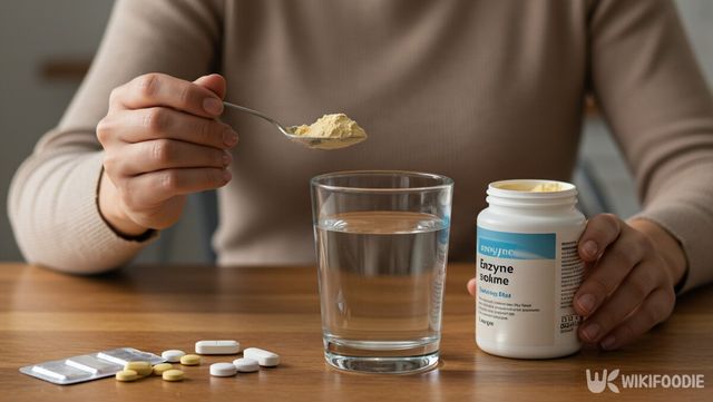 효소를 먹는 자료 사진. / 위키푸디