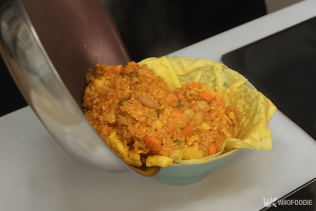 중화 오므라이스 만드는 자료 사진. / 위키푸디