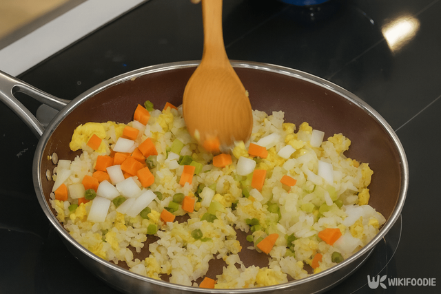 중화 오므라이스 만드는 자료 사진. / 위키푸디