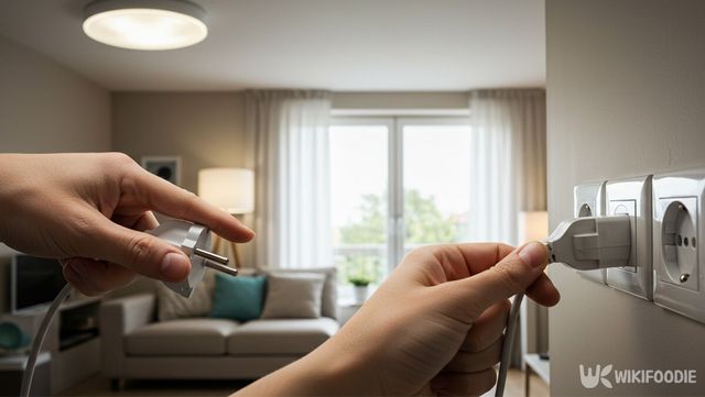 전기 코드 뽑는 자료 사진. / 위키푸디