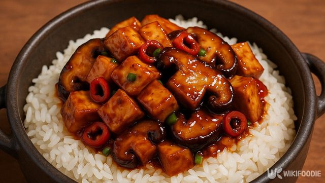 두부 표고버섯 볶음 자료 사진. / 위키푸디