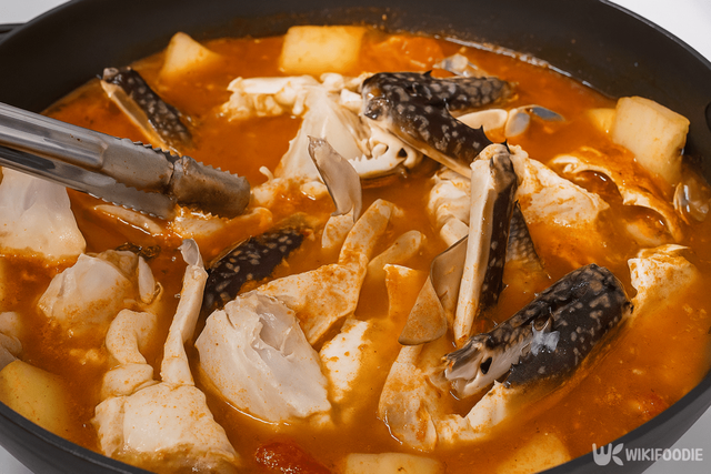 꽃게탕 만드는 자료 사진. / 위키푸디