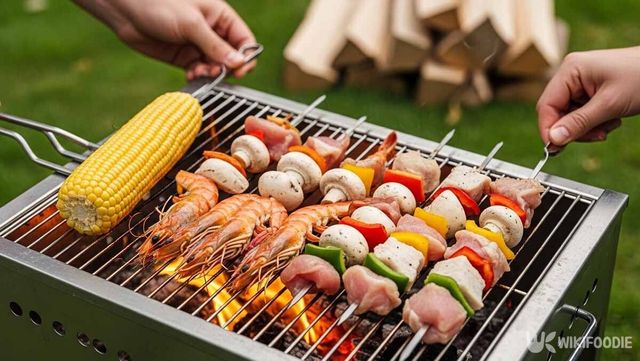 캠핑장 바베큐 조리 사진. / 위키푸디