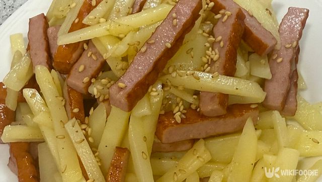 감자채볶음 사진. / 위키푸디