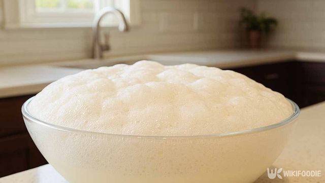 거품이 이는 화학 반응 사진. / 위키푸디