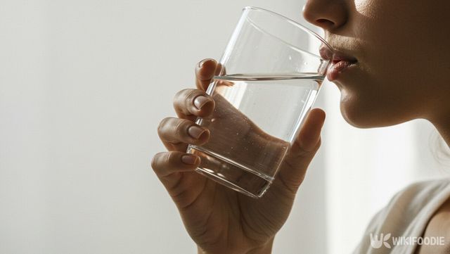 물을 마시는 자료 사진. / 위키푸디