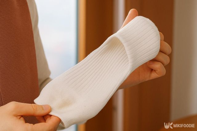 세탁 전 양말을 뒤집는 모습 / 위키푸디