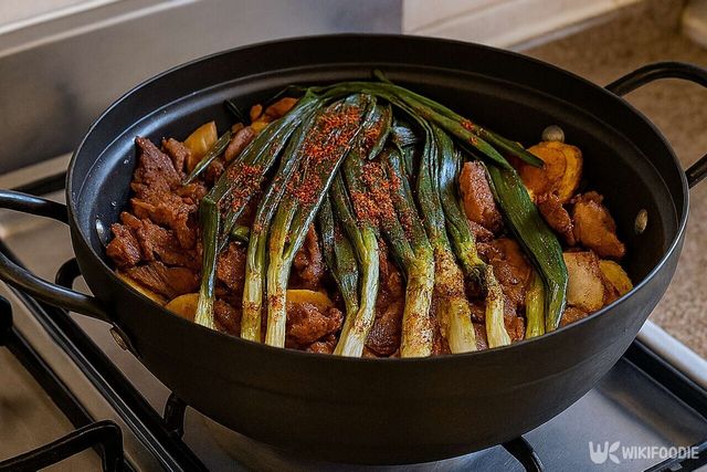 훈제오리주물럭 사진. / 위키푸디