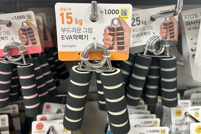 다이소 악력기 사진. / 위키푸디